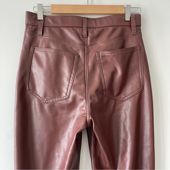 ❌SOLD❌ ABERCROMBIE & Fitch The 90's Straight Ultra High Rise Vegan Leather - Picture 5 of 10